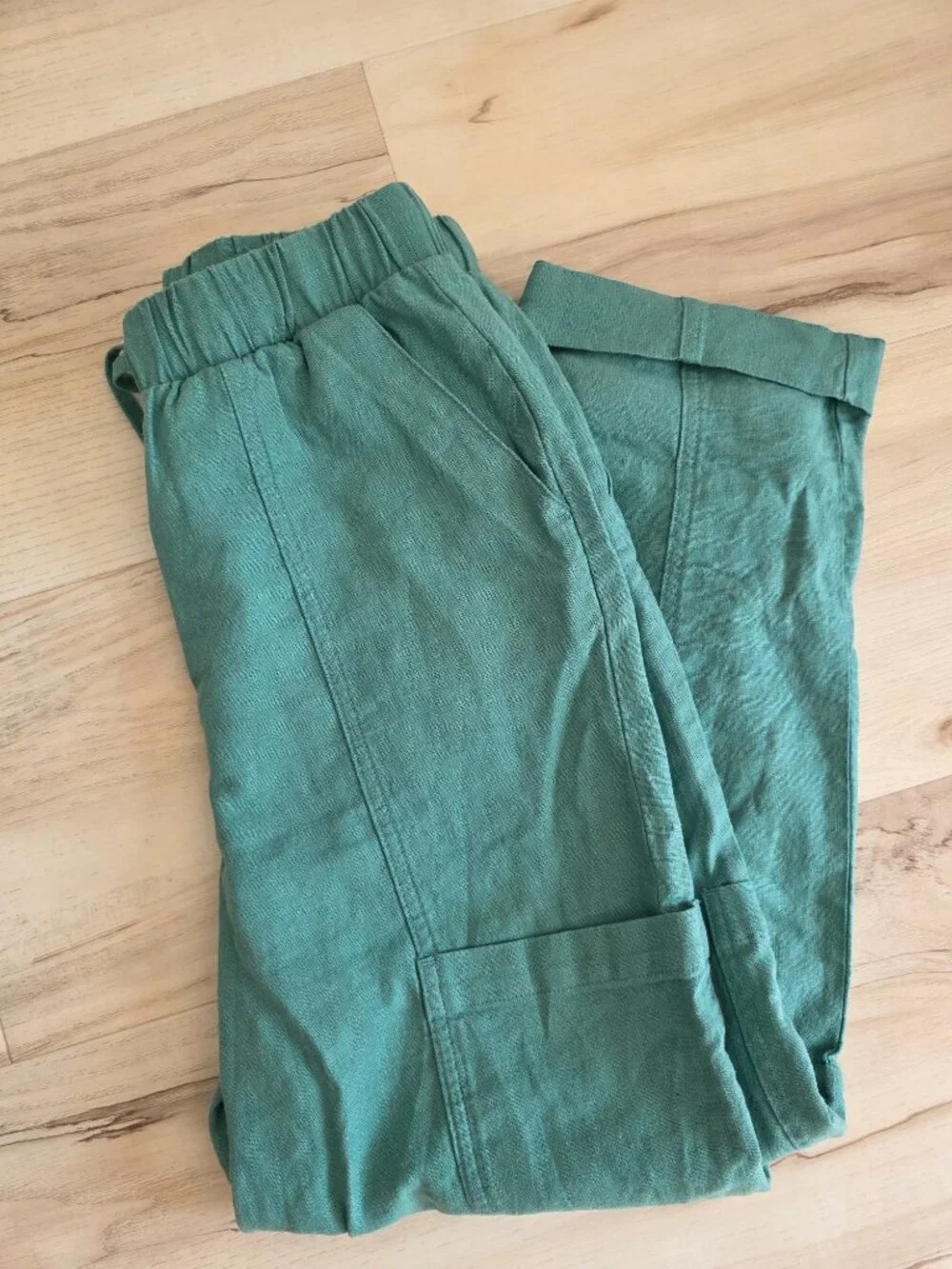 Universal Thread Green High-Rise Utility Ankle Pants - Pull-On Drawstring XS - Picture 9 of 9